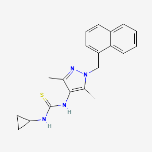 N-cyclopropyl-N'-[3,5-dimethyl-1-(1-naphthylmethyl)-1H-pyrazol-4-yl]thiourea