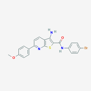 3-amino-N-(4-bromophenyl)-6-(4-methoxyphenyl)thieno[2,3-b]pyridine-2-carboxamide