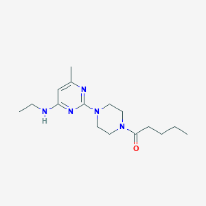 N-ethyl-6-methyl-2-(4-pentanoyl-1-piperazinyl)-4-pyrimidinamine