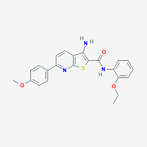 3-amino-N-(2-ethoxyphenyl)-6-(4-methoxyphenyl)thieno[2,3-b]pyridine-2-carboxamide