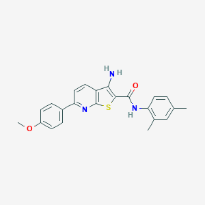 molecular formula C23H21N3O2S B459702 3-amino-N-(2,4-dimethylphenyl)-6-(4-methoxyphenyl)thieno[2,3-b]pyridine-2-carboxamide 