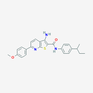 3-amino-N-(4-sec-butylphenyl)-6-(4-methoxyphenyl)thieno[2,3-b]pyridine-2-carboxamide