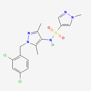 N~4~-[1-(2,4-DICHLOROBENZYL)-3,5-DIMETHYL-1H-PYRAZOL-4-YL]-1-METHYL-1H-PYRAZOLE-4-SULFONAMIDE