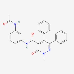 N-[3-(acetylamino)phenyl]-2-methyl-3-oxo-5,6-diphenyl-2,3-dihydro-4-pyridazinecarboxamide