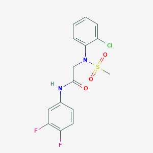 N~2~-(2-chlorophenyl)-N~1~-(3,4-difluorophenyl)-N~2~-(methylsulfonyl)glycinamide