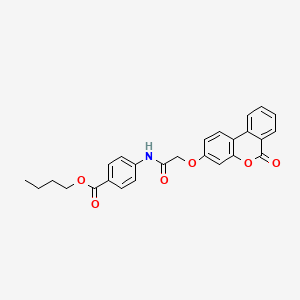 butyl 4-({[(6-oxo-6H-benzo[c]chromen-3-yl)oxy]acetyl}amino)benzoate