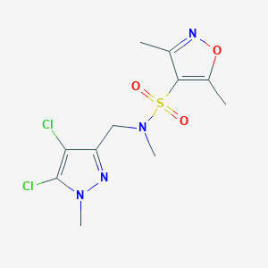 N-[(4,5-dichloro-1-methyl-1H-pyrazol-3-yl)methyl]-N,3,5-trimethyl-4-isoxazolesulfonamide