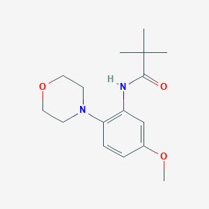 N-[5-methoxy-2-(4-morpholinyl)phenyl]-2,2-dimethylpropanamide