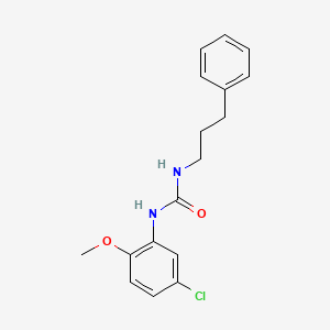 N-(5-chloro-2-methoxyphenyl)-N'-(3-phenylpropyl)urea