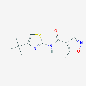 N-(4-tert-butyl-1,3-thiazol-2-yl)-3,5-dimethyl-4-isoxazolecarboxamide