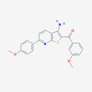 [3-Amino-6-(4-methoxyphenyl)thieno[2,3-b]pyridin-2-yl](3-methoxyphenyl)methanone