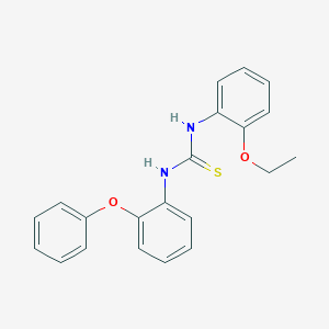 molecular formula C21H20N2O2S B4597254 N-(2-乙氧苯基)-N'-(2-苯氧苯基)硫脲 