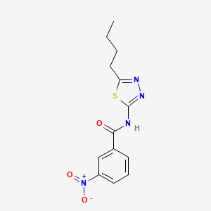 N-(5-butyl-1,3,4-thiadiazol-2-yl)-3-nitrobenzamide