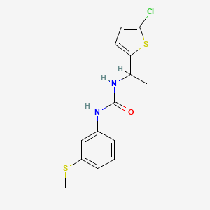 N-[1-(5-CHLORO-2-THIENYL)ETHYL]-N'-[3-(METHYLSULFANYL)PHENYL]UREA