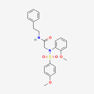 N~2~-(2-methoxyphenyl)-N~2~-[(4-methoxyphenyl)sulfonyl]-N~1~-(2-phenylethyl)glycinamide