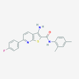 molecular formula C22H18FN3OS B459739 3-amino-N-(2,4-dimethylphenyl)-6-(4-fluorophenyl)thieno[2,3-b]pyridine-2-carboxamide 