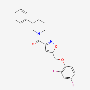 1-({5-[(2,4-difluorophenoxy)methyl]-3-isoxazolyl}carbonyl)-3-phenylpiperidine