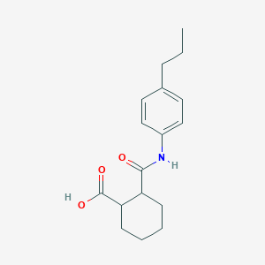 molecular formula C17H23NO3 B4597411 2-{[(4-丙基苯基)氨基]羰基}环己烷羧酸 