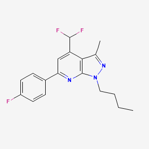 1-butyl-4-(difluoromethyl)-6-(4-fluorophenyl)-3-methyl-1H-pyrazolo[3,4-b]pyridine