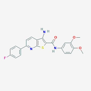 molecular formula C22H18FN3O3S B459743 3-amino-N-(3,4-dimethoxyphenyl)-6-(4-fluorophenyl)thieno[2,3-b]pyridine-2-carboxamide 