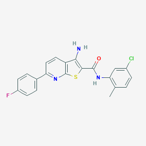 3-amino-N-(5-chloro-2-methylphenyl)-6-(4-fluorophenyl)thieno[2,3-b]pyridine-2-carboxamide