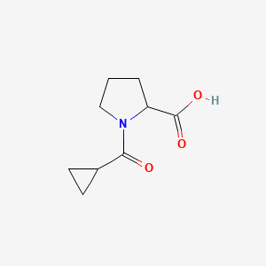 molecular formula C9H13NO3 B4597457 1-(环丙基羰基)脯氨酸 