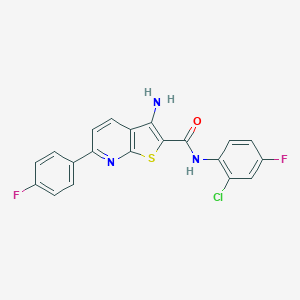 molecular formula C20H12ClF2N3OS B459746 NadD inhibitor 3_23 