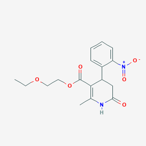 2-ethoxyethyl 2-methyl-4-(2-nitrophenyl)-6-oxo-1,4,5,6-tetrahydro-3-pyridinecarboxylate