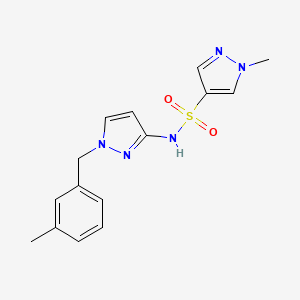 1-methyl-N-[1-(3-methylbenzyl)-1H-pyrazol-3-yl]-1H-pyrazole-4-sulfonamide