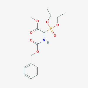 molecular formula C15H22NO7P B045975 2-(((苄氧羰基)氨基)-2-(二乙氧基膦酰基)乙酸甲酯 CAS No. 114684-69-4