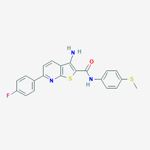 3-amino-6-(4-fluorophenyl)-N-[4-(methylsulfanyl)phenyl]thieno[2,3-b]pyridine-2-carboxamide