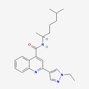 N-(1,5-dimethylhexyl)-2-(1-ethyl-1H-pyrazol-4-yl)-4-quinolinecarboxamide