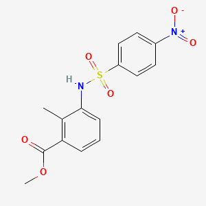 methyl 2-methyl-3-{[(4-nitrophenyl)sulfonyl]amino}benzoate