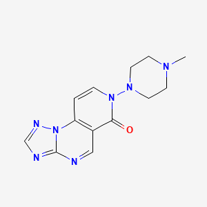 molecular formula C13H15N7O B4597595 7-(4-甲基-1-哌嗪基)吡啶并[3,4-e][1,2,4]三唑并[1,5-a]嘧啶-6(7H)-酮 