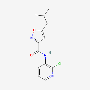 molecular formula C13H14ClN3O2 B4597603 N-(2-chloro-3-pyridinyl)-5-isobutyl-3-isoxazolecarboxamide 