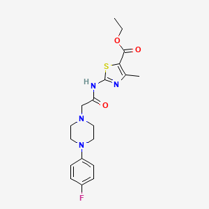 ethyl 2-({[4-(4-fluorophenyl)-1-piperazinyl]acetyl}amino)-4-methyl-1,3-thiazole-5-carboxylate