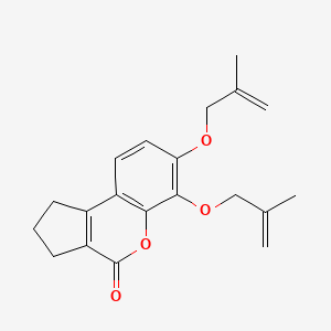 molecular formula C20H22O4 B4597664 6,7-bis[(2-methyl-2-propen-1-yl)oxy]-2,3-dihydrocyclopenta[c]chromen-4(1H)-one 