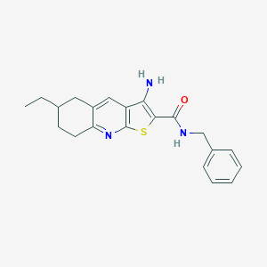 B459773 3-amino-N-benzyl-6-ethyl-5,6,7,8-tetrahydrothieno[2,3-b]quinoline-2-carboxamide CAS No. 445268-96-2
