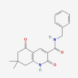 N-benzyl-2-hydroxy-7,7-dimethyl-5-oxo-5,6,7,8-tetrahydroquinoline-3-carboxamide