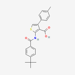 2-[(4-tert-butylbenzoyl)amino]-4-(4-methylphenyl)-3-thiophenecarboxylic acid