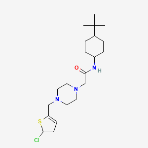 molecular formula C21H34ClN3OS B4597854 N-(4-叔丁基环己基)-2-{4-[(5-氯-2-噻吩基)甲基]-1-哌嗪基}乙酰胺 CAS No. 908518-21-8