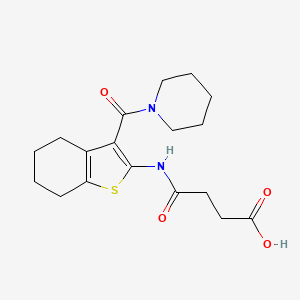 4-oxo-4-{[3-(1-piperidinylcarbonyl)-4,5,6,7-tetrahydro-1-benzothien-2-yl]amino}butanoic acid