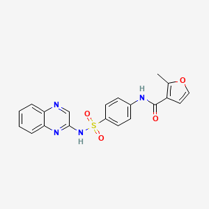 2-methyl-N-{4-[(2-quinoxalinylamino)sulfonyl]phenyl}-3-furamide