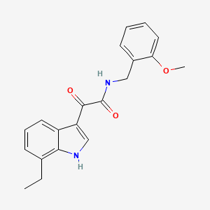 2-(7-ethyl-1H-indol-3-yl)-N-(2-methoxybenzyl)-2-oxoacetamide