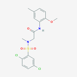 N~2~-[(2,5-dichlorophenyl)sulfonyl]-N~1~-(2-methoxy-5-methylphenyl)-N~2~-methylglycinamide