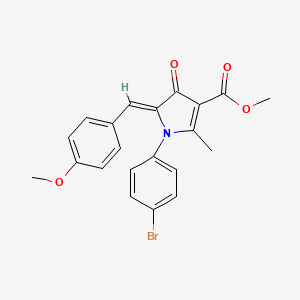 methyl 1-(4-bromophenyl)-5-(4-methoxybenzylidene)-2-methyl-4-oxo-4,5-dihydro-1H-pyrrole-3-carboxylate