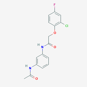 N-[3-(acetylamino)phenyl]-2-(2-chloro-4-fluorophenoxy)acetamide