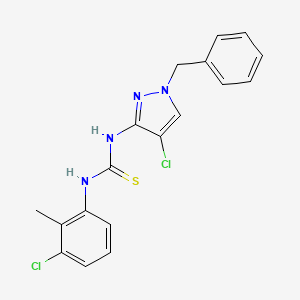 N-(1-benzyl-4-chloro-1H-pyrazol-3-yl)-N'-(3-chloro-2-methylphenyl)thiourea