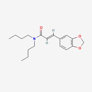 3-(1,3-benzodioxol-5-yl)-N,N-dibutylacrylamide