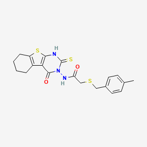 N-(2-mercapto-4-oxo-5,6,7,8-tetrahydro[1]benzothieno[2,3-d]pyrimidin-3(4H)-yl)-2-[(4-methylbenzyl)thio]acetamide